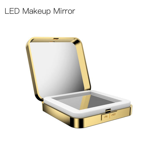 JMT-237962 4x Magnification Makeup Mirror with Adjustable Brightness and Three Lighting Modes
