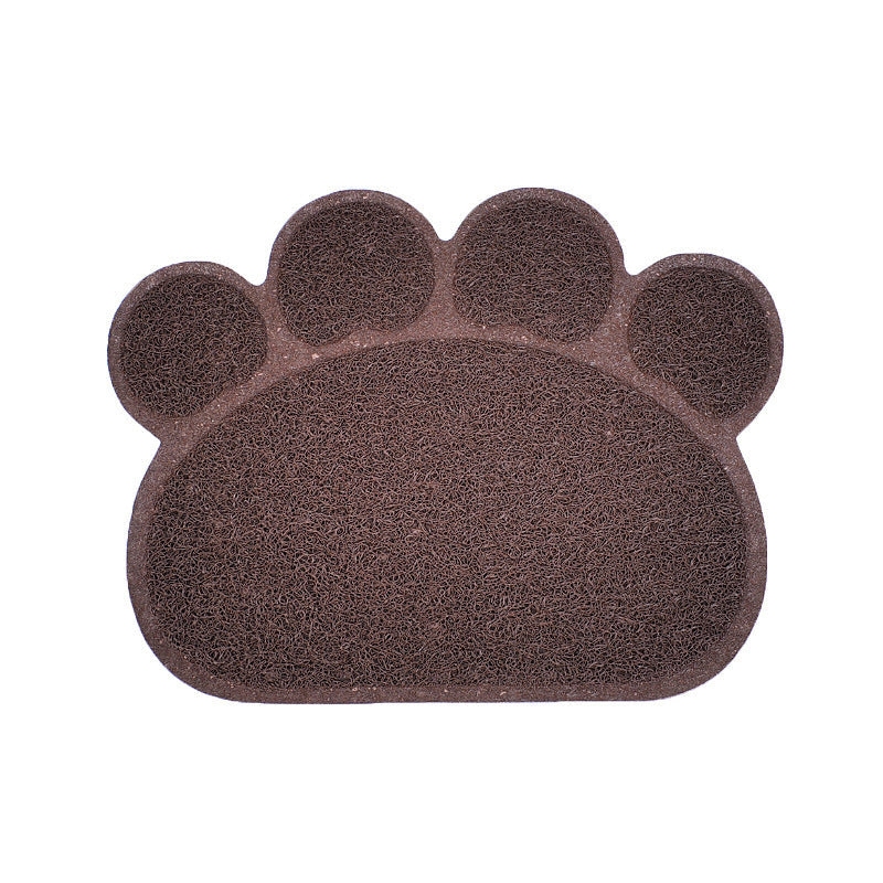 JMT-238986 PVC Cat Litter Mat with Paw Print Design - Non-Toxic and Waterproof, 30x40cm