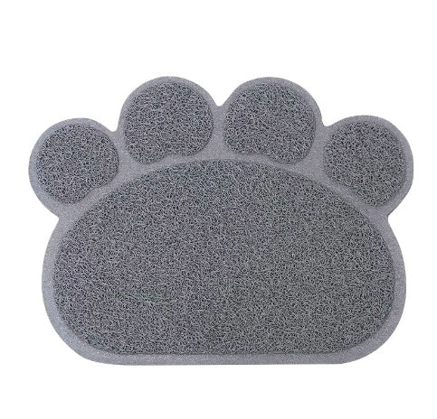 JMT-238986 PVC Cat Litter Mat with Paw Print Design - Non-Toxic and Waterproof, 30x40cm