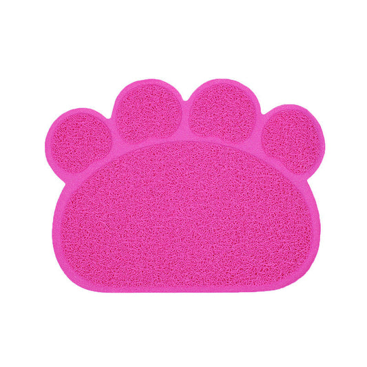JMT-238986 PVC Cat Litter Mat with Paw Print Design - Non-Toxic and Waterproof, 30x40cm