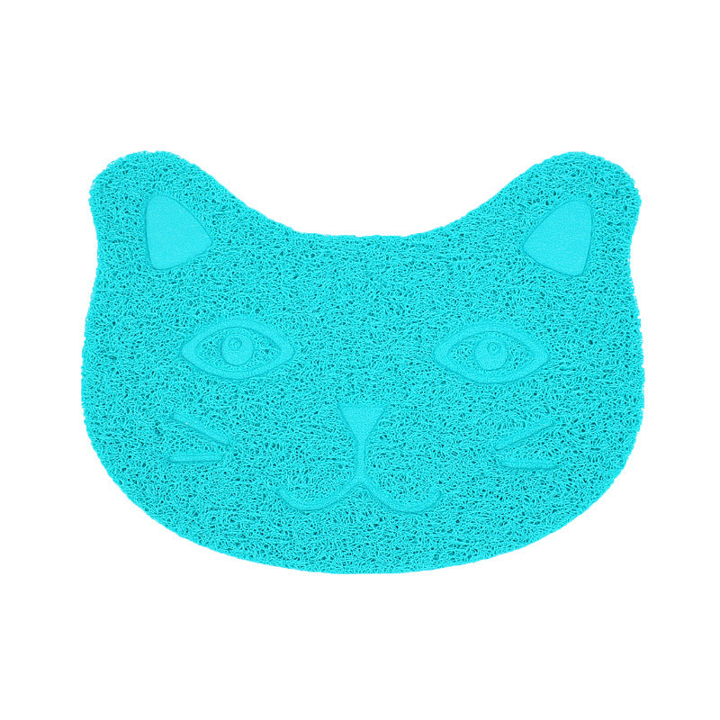 JMT-238986 PVC Cat Litter Mat with Paw Print Design - Non-Toxic and Waterproof, 30x40cm