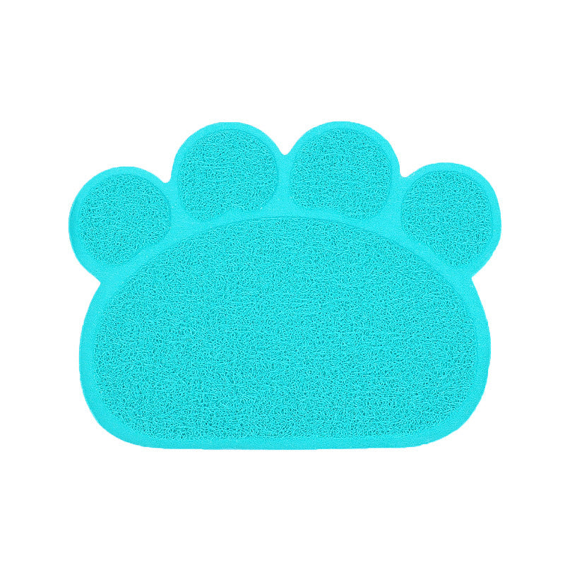 JMT-238986 PVC Cat Litter Mat with Paw Print Design - Non-Toxic and Waterproof, 30x40cm