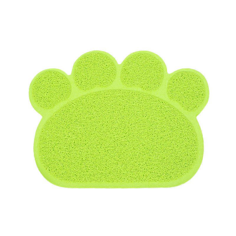 JMT-238986 PVC Cat Litter Mat with Paw Print Design - Non-Toxic and Waterproof, 30x40cm