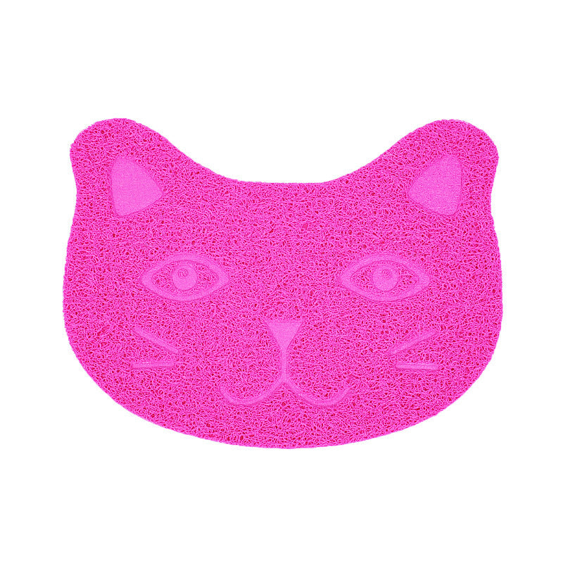JMT-238986 PVC Cat Litter Mat with Paw Print Design - Non-Toxic and Waterproof, 30x40cm