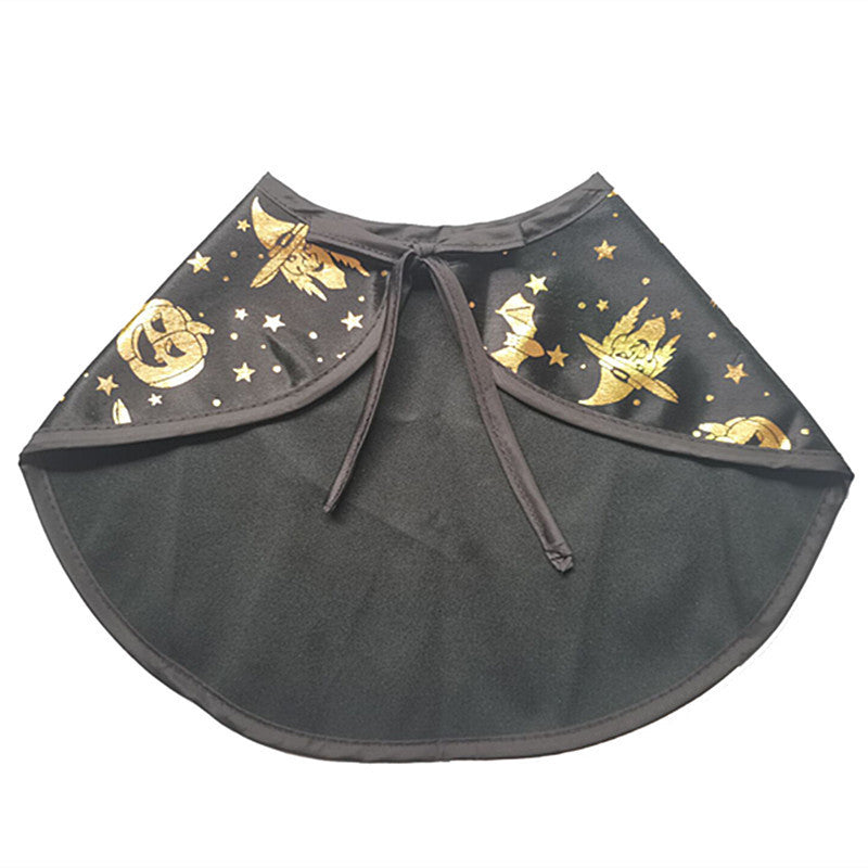 JMT-239306 Pet Halloween Wizard Cloak and Hat Set - Polyester Costume for Small to Large Pets