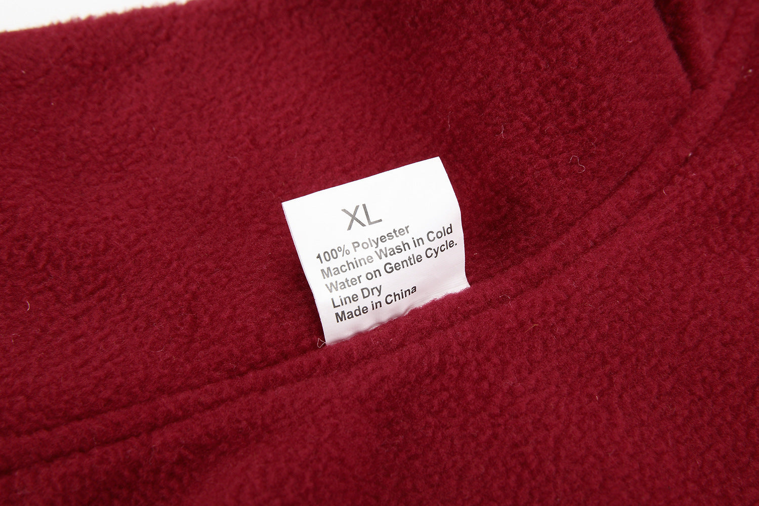 JMT-239434 Reversible Fleece Vest for Dogs - Warm Polar Fleece Clothing in Hemp Gray and Wine Red, Sizes XXS to XXXL