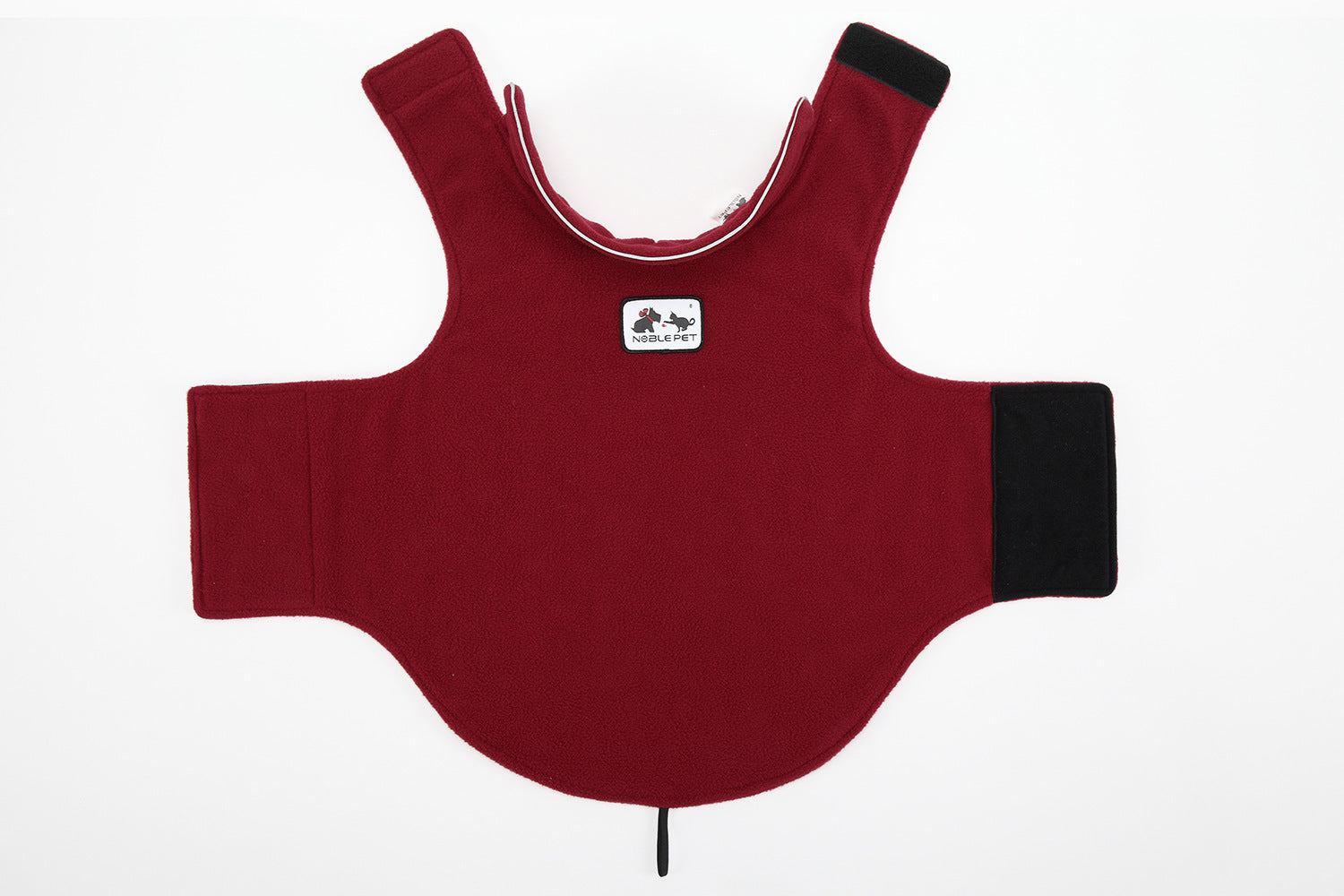 JMT-239434 Reversible Fleece Vest for Dogs - Warm Polar Fleece Clothing in Hemp Gray and Wine Red, Sizes XXS to XXXL