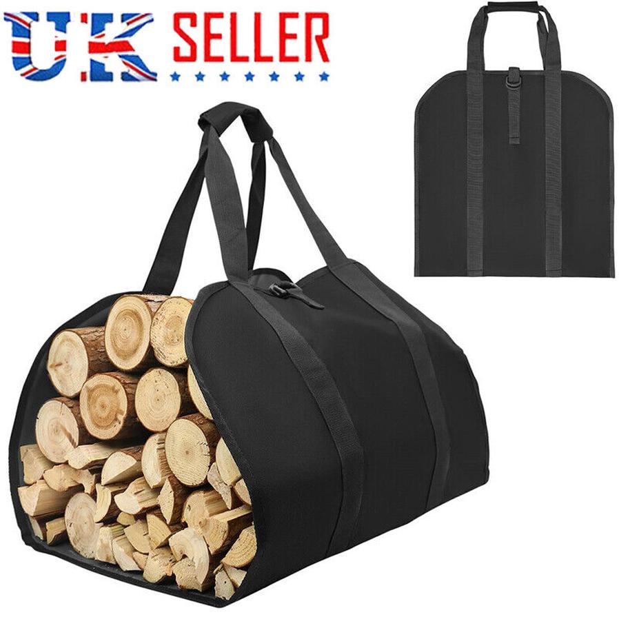 JMT-239562 Durable Canvas Firewood Log Carrier with Reinforced Straps for Easy Transport