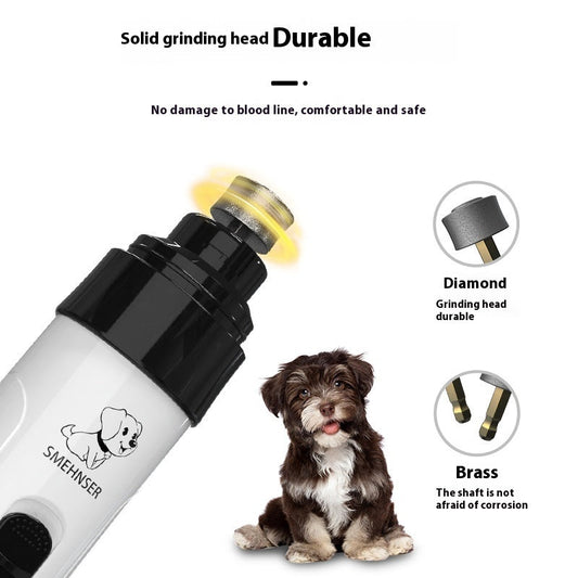 JMT-239754 Electric Dog Nail Clipper with LED Light and USB Charging Cable