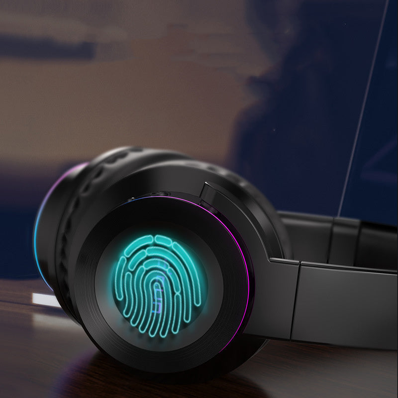 JMT-239818 Luminous Wireless Bluetooth Headset with Head-Mounted Design for Enhanced Audio Experience