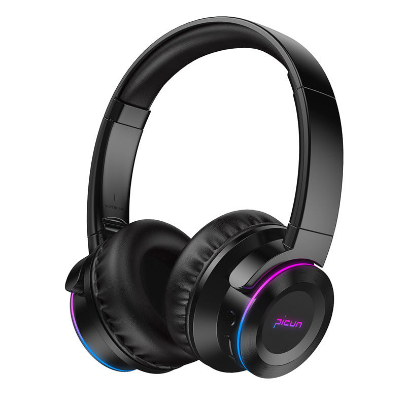 JMT-239818 Luminous Wireless Bluetooth Headset with Head-Mounted Design for Enhanced Audio Experience