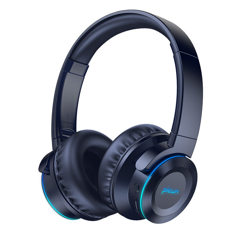 JMT-239818 Luminous Wireless Bluetooth Headset with Head-Mounted Design for Enhanced Audio Experience