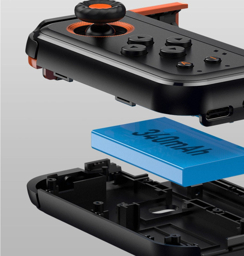JMT-240138 One-Handed Gamepad with Wireless Bluetooth Connection and Force Feedback for Game Consoles