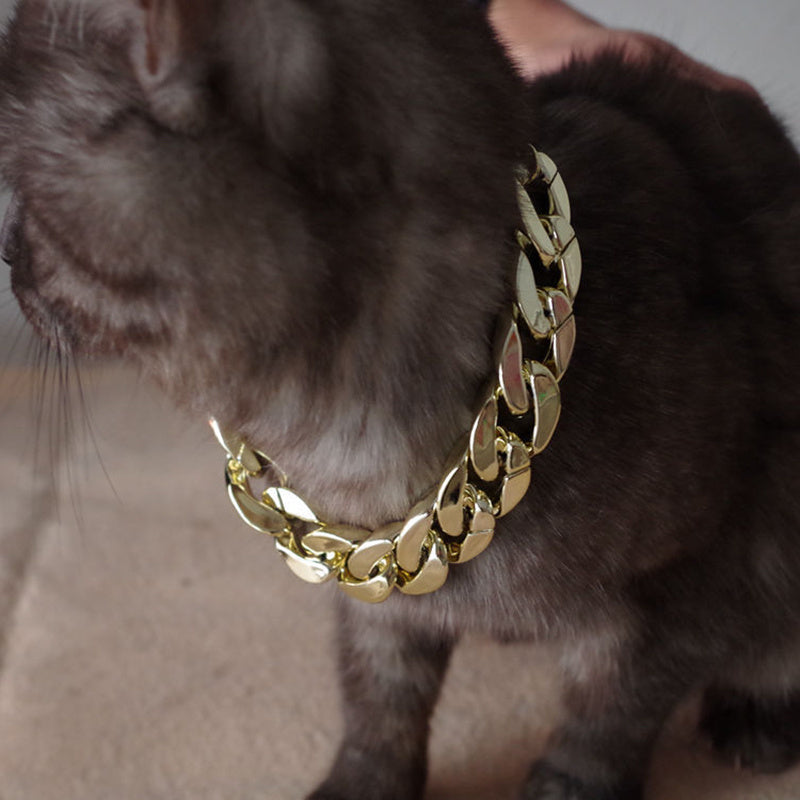 JMT-240330 Simple Metal Cat Necklace - Available in Gold, Rose Gold, Silver, and Gun Black with Extended Length Options