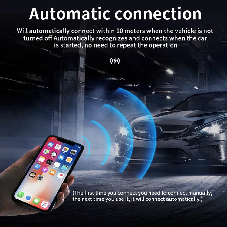 JMT-240330 Wireless CarPlay Adapter for iPhone and Android - Convert Wired to Wireless Connectivity