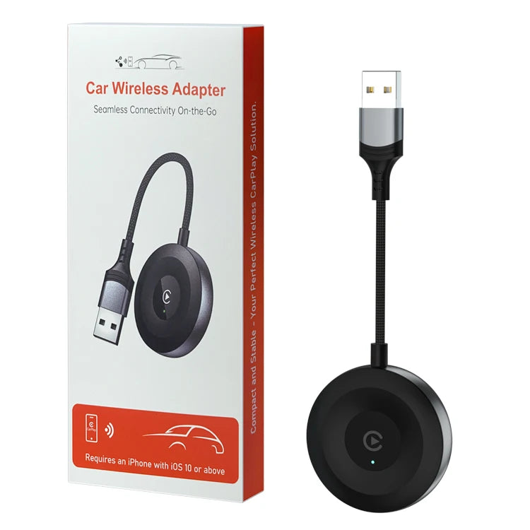 JMT-240330 Wireless CarPlay Adapter for iPhone and Android - Convert Wired to Wireless Connectivity