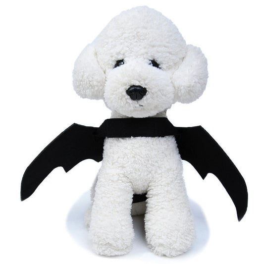 JMT-240458 Halloween Bat Wings Costume for Small Dogs and Cats, Felt Material, Black - Pet Size Specifications Included