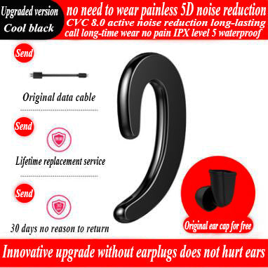 JMT-240650 Integrated Bone Conduction Hanging Ear Headphones - Bluetooth 4.2, Mono, Various Color Options
