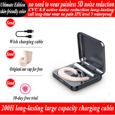 JMT-240650 Integrated Bone Conduction Hanging Ear Headphones - Bluetooth 4.2, Mono, Various Color Options