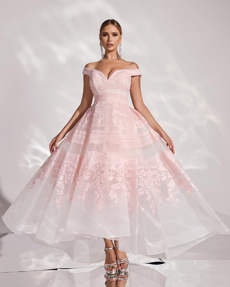 JMT-240906 Elegant Pink Evening Dress with Subtle Detailing - SH0166