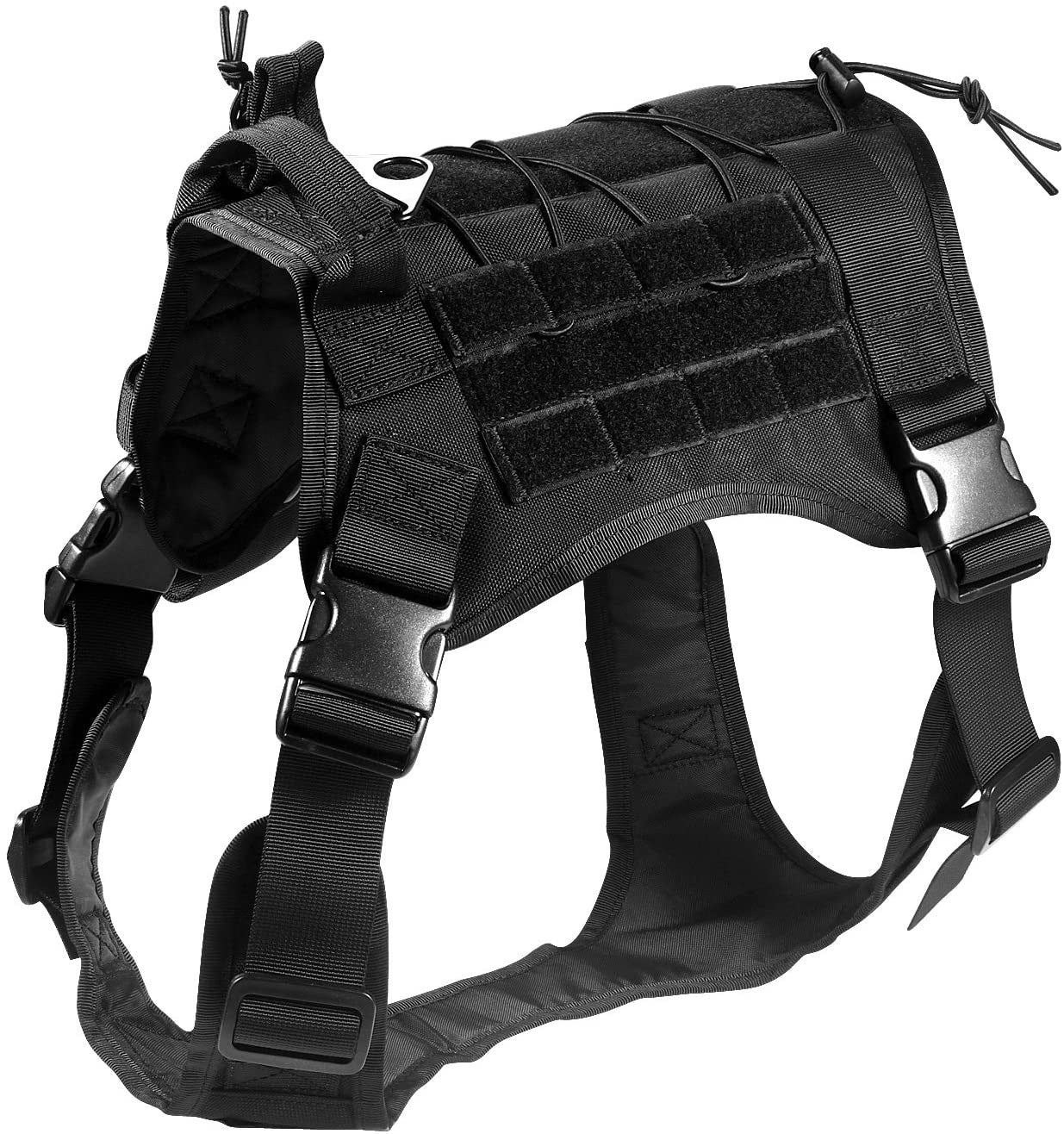 JMT-241162 Camouflage Tactical Training Vest for Large Dogs - Durable Nylon Pet Apparel