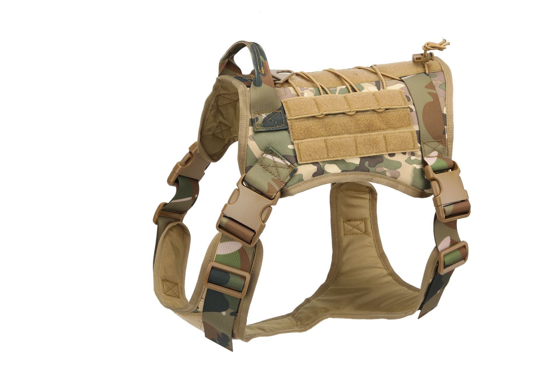 JMT-241162 Camouflage Tactical Training Vest for Large Dogs - Durable Nylon Pet Apparel
