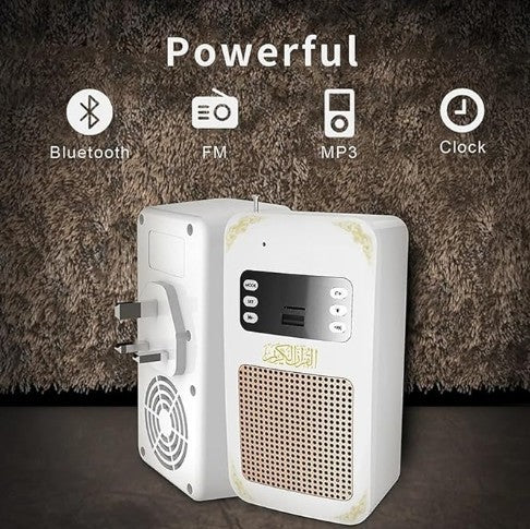 JMT-241162 Honton SQ669 Quran Speaker with Full Recitation, Bluetooth & USB Connectivity, Remote Control, LED Night Light