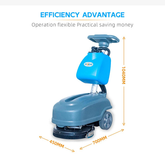JMT-241290 Commercial Electric Floor Scrubber with Model KR-XS15D for Small Spaces