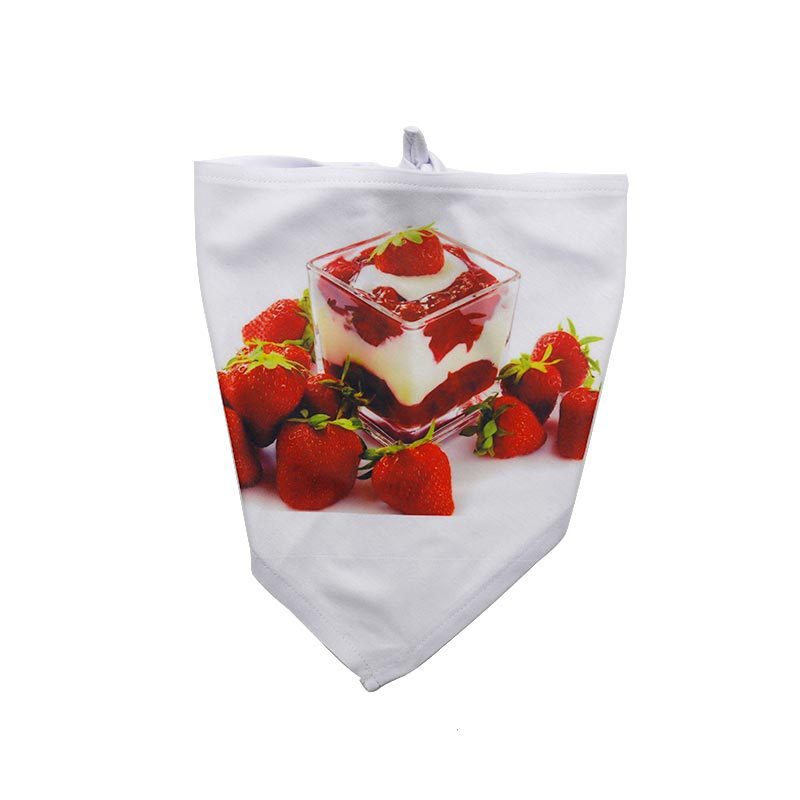 JMT-241290 Pet Saliva Towel Triangle Scarf for Heat Transfer Printing - Polyester, Sizes S to XL