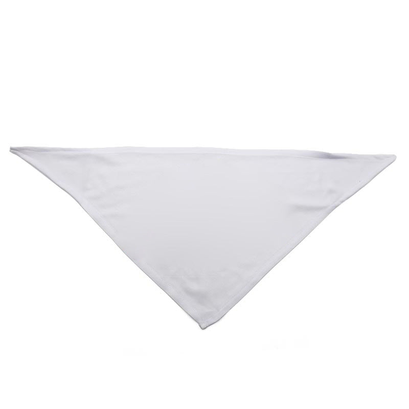 JMT-241290 Pet Saliva Towel Triangle Scarf for Heat Transfer Printing - Polyester, Sizes S to XL