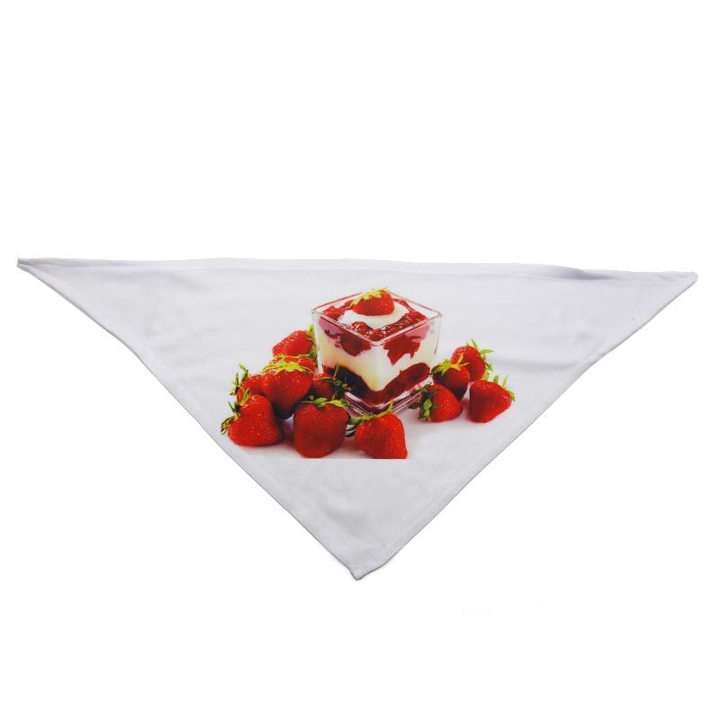 JMT-241290 Pet Saliva Towel Triangle Scarf for Heat Transfer Printing - Polyester, Sizes S to XL