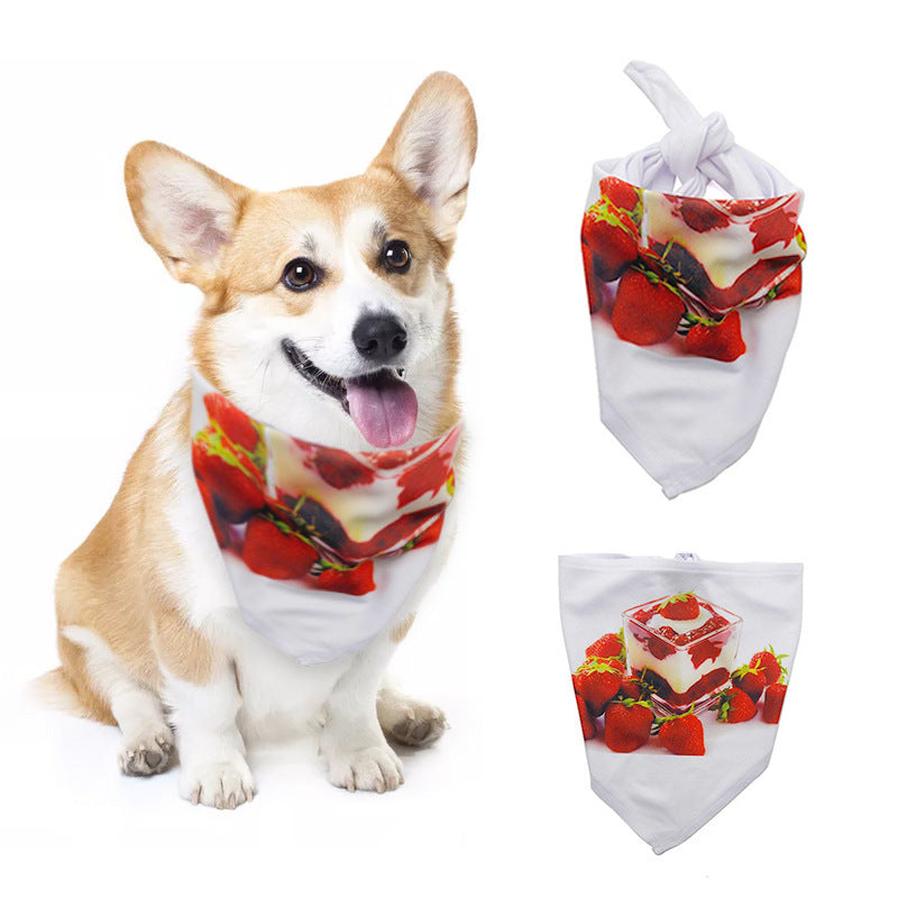 JMT-241290 Pet Saliva Towel Triangle Scarf for Heat Transfer Printing - Polyester, Sizes S to XL