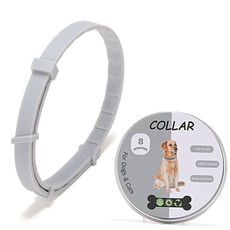JMT-241482 Dog Mosquito Repellent Collar, Insect-Proof Silicone Design, Four Seasons Use, Blue Color