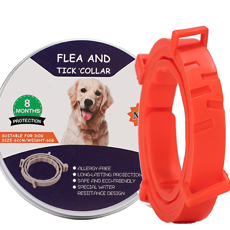 JMT-241482 Dog Mosquito Repellent Collar, Insect-Proof Silicone Design, Four Seasons Use, Blue Color