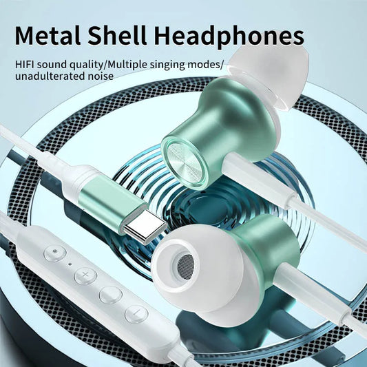 JMT-241482 Heavy Bass Wired Earphones for Live Broadcast, Gaming, and K-song Recording Headset