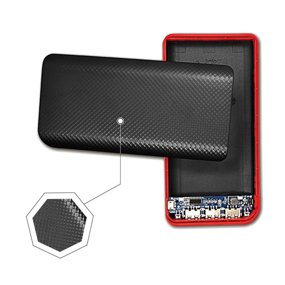 JMT-241994 Mini Slim Charging Case - Compact White and Black Design with Durable Acrylic and ABS Materials