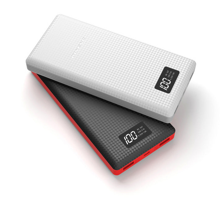 JMT-241994 Mini Slim Charging Case - Compact White and Black Design with Durable Acrylic and ABS Materials