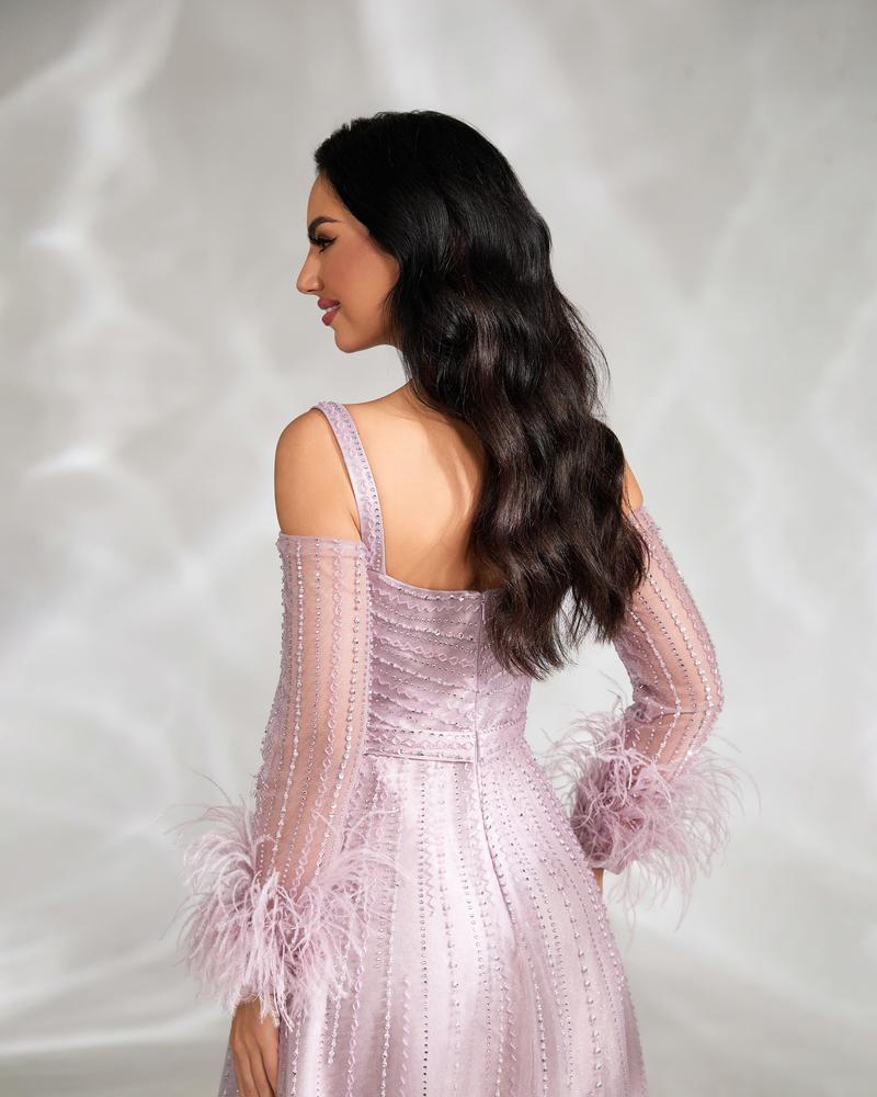 JMT-242058 Elegant Purple Evening Gown for Women - Perfect for Formal Events and Special Occasions