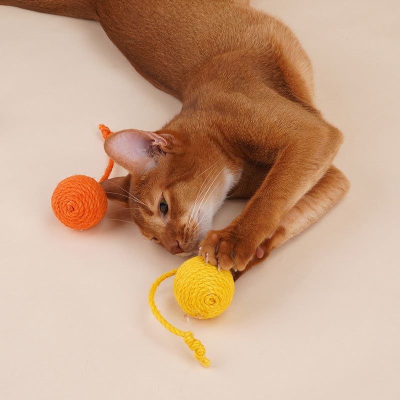 JMT-242122 Cat Teaser Stick with Bite Resistant Catnip Ball - Interactive Cat Toy Set for Kittens and Pets