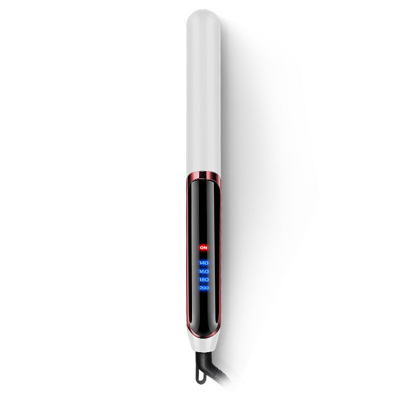 JMT-242122 Gold Ceramic Hair Straightener with LED Display, Adjustable Temperature for Wet and Dry Hair, 21mm-30mm Curling Iron