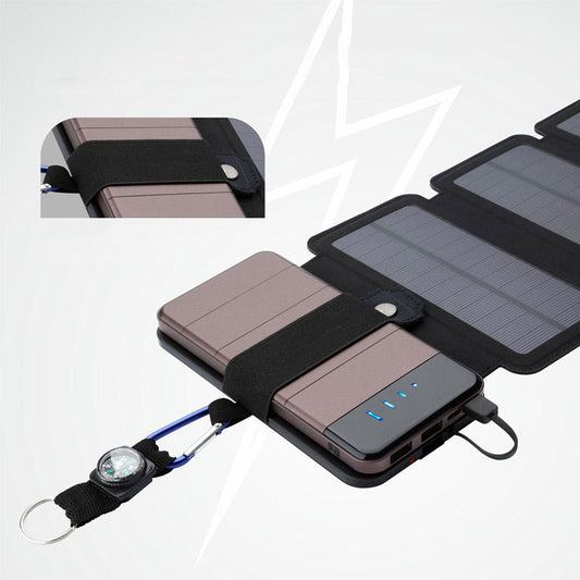 JMT-242314 Portable Solar Power Bank with Waterproof Design for Outdoor Mobile Phone Charging