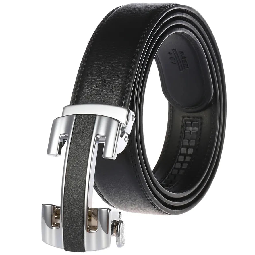 JMT-242570 Luxury Genuine Leather Men's Automatic Buckle Belt