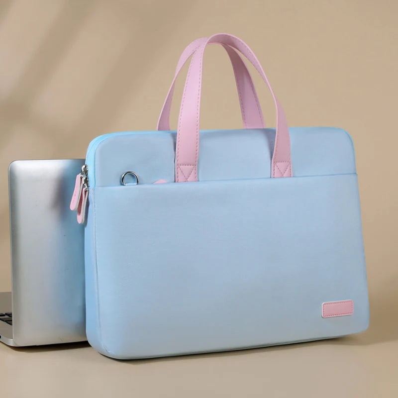 JMT-242698 Colorful 15.6-Inch and 14-Inch Laptop Tote Bag for Women - Large Capacity Portable Computer Case