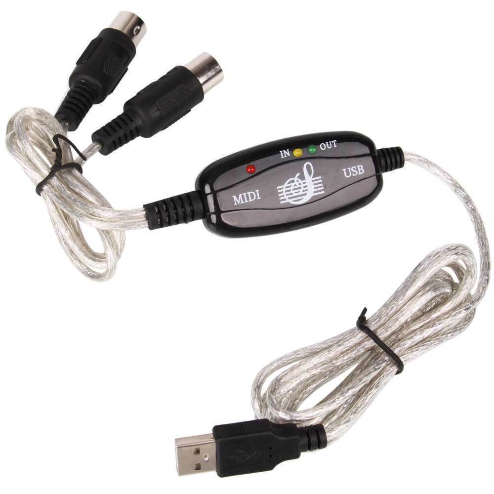 JMT-243146 USB MIDI Interface Cable with 16 Input/Output Channels for Music Production