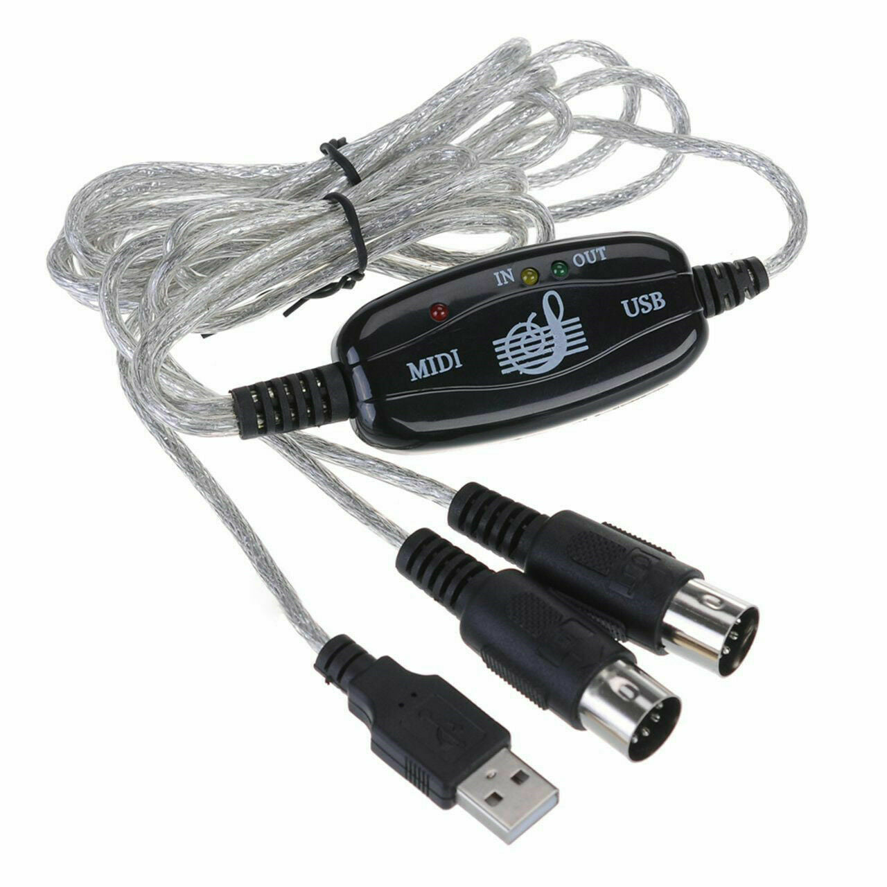 JMT-243146 USB MIDI Interface Cable with 16 Input/Output Channels for Music Production