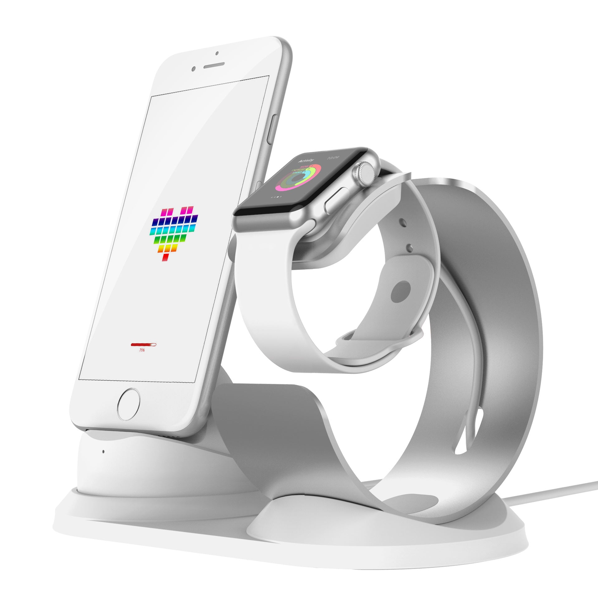 JMT-243210 Dual-Purpose Aluminum Alloy Charging Stand for Convenience and Style