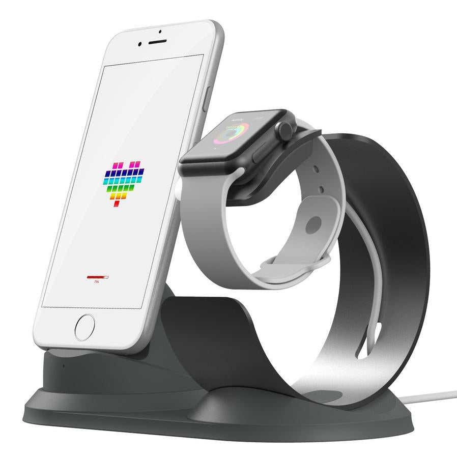 JMT-243210 Dual-Purpose Aluminum Alloy Charging Stand for Convenience and Style