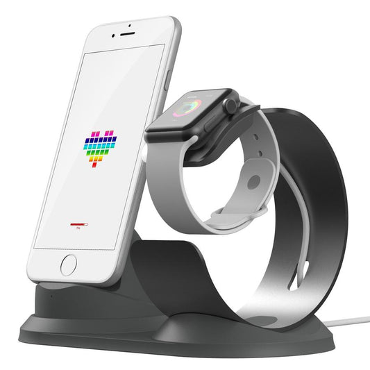 JMT-243210 Dual-Purpose Aluminum Alloy Charging Stand for Convenience and Style
