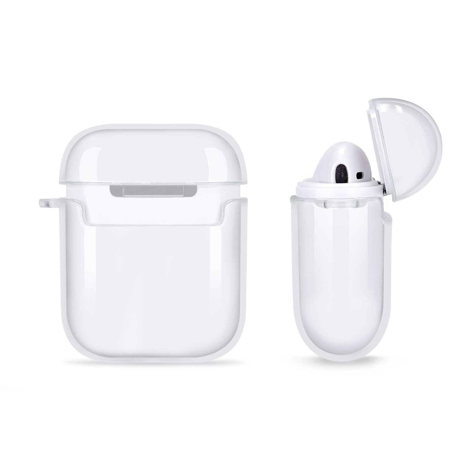 JMT-243466 AirPods Pro Silicone Protective Case - Transparent TPU Cover for Secure Fit and Durability