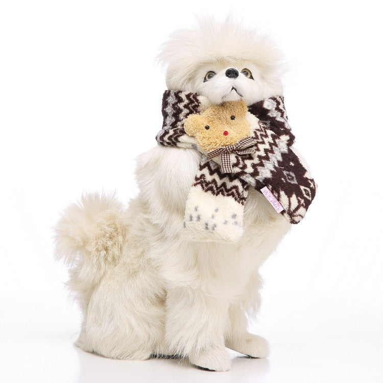 JMT-243594 Casual Polyester Dog Scarf - Available in Sizes S, M, L for All Seasons